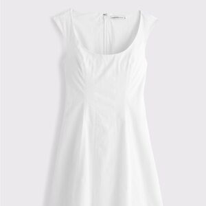 A&F Mila Cap Sleeve White Dress